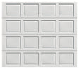 Wayne Dalton 8000 Garage Door, 8 ft W Door, 7 ft H Door, Steel Door, White