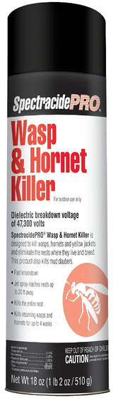 Spectracide HG-30110 Wasp and Hornet Killer, Liquid, Spray Application, Outdoor, 18 oz Aerosol Can