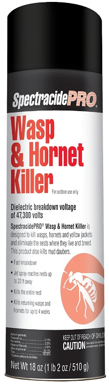 Spectracide HG-30110 Wasp and Hornet Killer, Liquid, Spray Application, Outdoor, 18 oz Aerosol Can