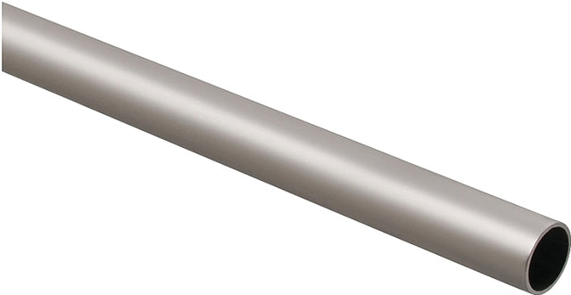 National Hardware BB8603 Series S822-097 Closet Rod, 1-5/16 in Dia, 6 ft L, Steel, Satin Nickel