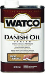 WATCO 65551 Danish Oil, Light Walnut, Liquid, 1 pt, Can