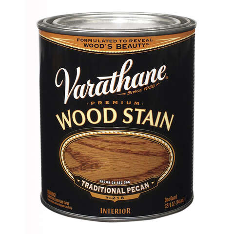 Varathane Semi-Transparent Traditional Pecan Oil-Based Urethane Modified Alkyd Wood Stain 1 qt