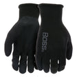 Boss TECH 7820M Gloves, M, Knit Wrist Cuff, Foam-Nitrile Coating, Nylon Glove, Black