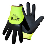 Boss ARCTIK BLAST 7845X Gloves, Men's, XL, Knit Wrist Cuff, Latex Coating, Nylon Glove, Black/Green
