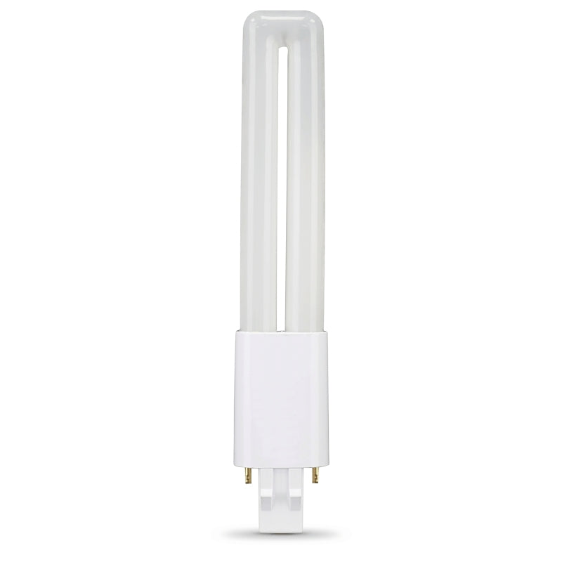 Feit Electric BPPL13/841/LEDG2HDRP Replacement LED Bulb, PL Lamp, 13 W Equivalent, GX23 Lamp Base, White, Cool White