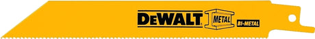 DEWALT DW4808B25 Reciprocating Saw Blade, Applicable Materials: Angle Iron, Fiberglass, Metal, 3/4 in W, 6 in L