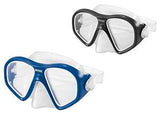 Intex 55974E Swim Mask, Polycarbonate Lens, Thermoplastic Rubber Frame, Translucent