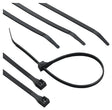 Calterm 73273 Cable Tie, 0.27 in Max Bundle Dia, 6/6 Nylon, Black, 11 in L, 100/BAG