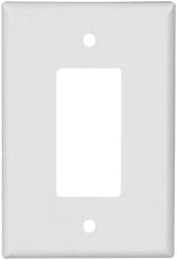 Eaton Wiring Devices 2751W-BOX Wallplate, 5-1/4 in L, 3-1/2 in W, 1 -Gang, Thermoset, White, High-Gloss, Pack of 10