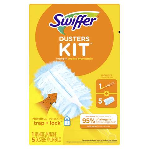 Swiffer Duster Microfiber Duster Kit 2.38 in. W X 6 in. L 5 pk