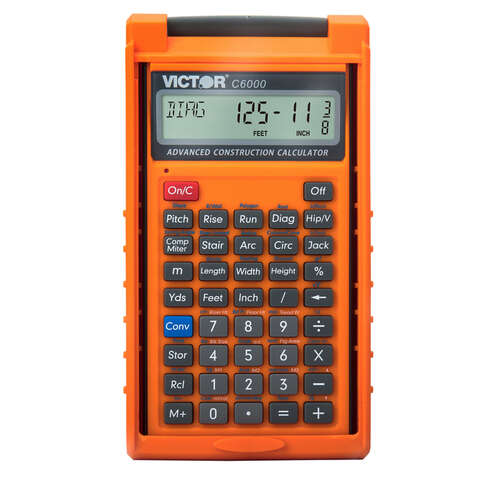 Victor C6000 Orange 8 digit Construction Calculator