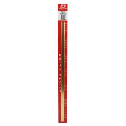 K&S 0.430 in. W X 12 in. L Oval Brass Tube 1 pk