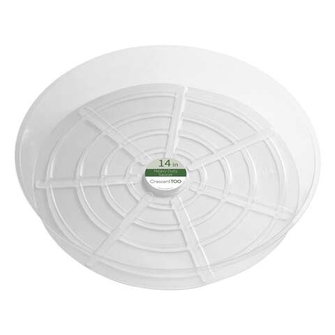 Crescent Garden 2.1 in. H X 14 in. D Plastic Plant Saucer Clear, Pack of 25