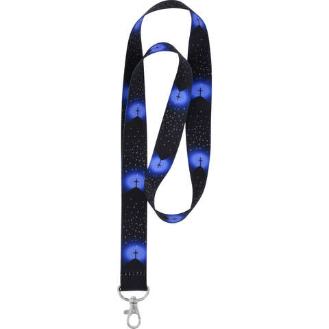 HILLMAN Polyester Blue Decorative Key Chain Lanyard, Pack of 6