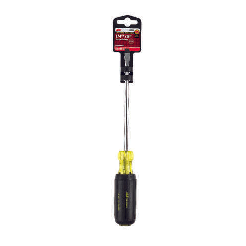 Ace 1/4 in. X 6 in. L Slotted Screwdriver 1 pc, Pack of 3