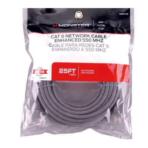 Monster Just Hook It Up 25 ft. L Category 6 Networking Cable