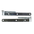 Ace 10 in. L Steel Screw Hook And Strap Hinge 2 pk