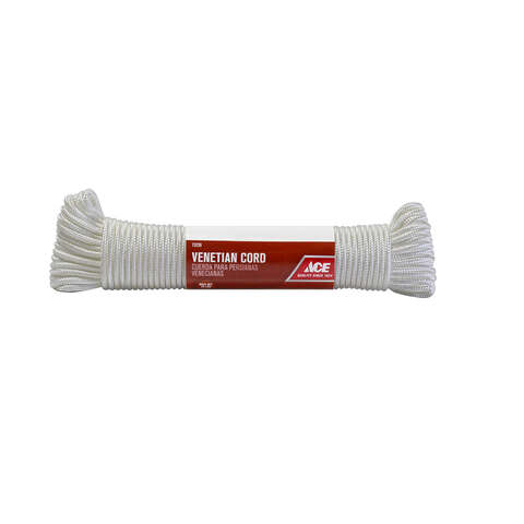 Ace 9/64 in. D X 48 ft. L White Braided Nylon Cord