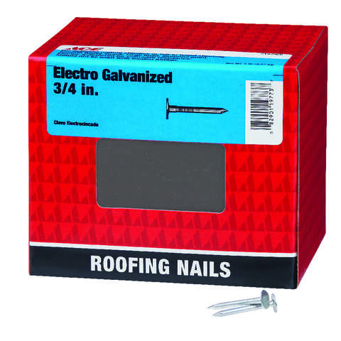 Ace 3/4 in. Roofing Electro-Galvanized Steel Nail Large Head 5 lb