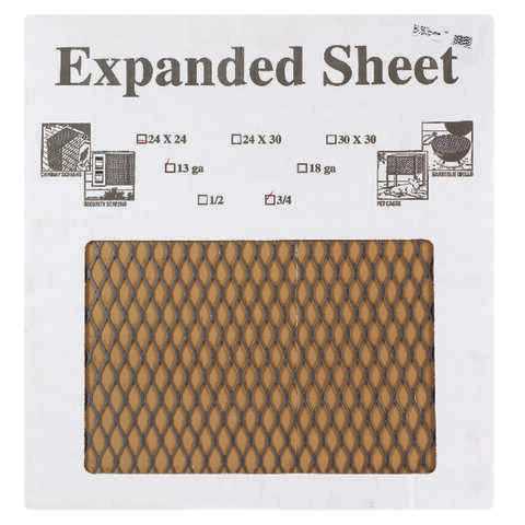 SteelWorks 24 in. 24 in. Uncoated Steel Expanded Sheet