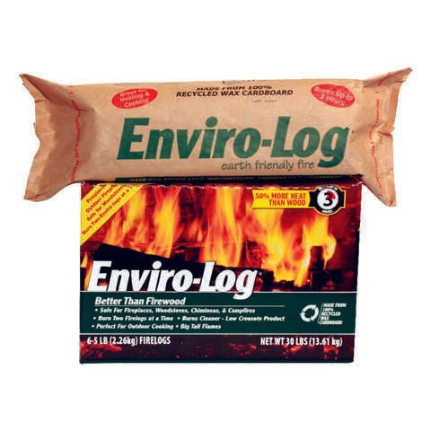 Enviro-Log Fire Log 3 hr 1 pk, Pack of 6