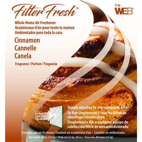 Web FilterFresh Cinnamon Scent Air Freshener 0.8 oz Gel