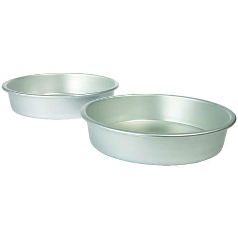 Wilton 9 in. W X 9.9 in. L Cake Pan Silver 2 pc