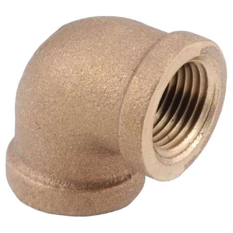 Anderson Metals 1/4 in. FIP in. X 1/4 in. D FIP Brass 90 Degree Elbow, Pack of 5