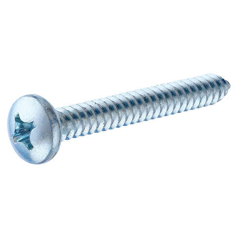 HILLMAN No. 8 Ga. X 2 in. L Phillips Pan Head Sheet Metal Screws 6 pk, Pack of 10