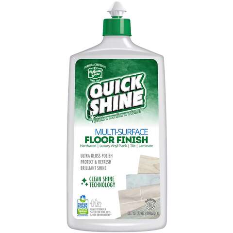 Quick Shine Gloss Floor Finish Liquid 27 oz, Pack of 6