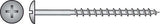 HILLMAN No. 10 X 2-1/2 in. L Phillips Black Phosphate Coarse Cabinet Screws 100 pk