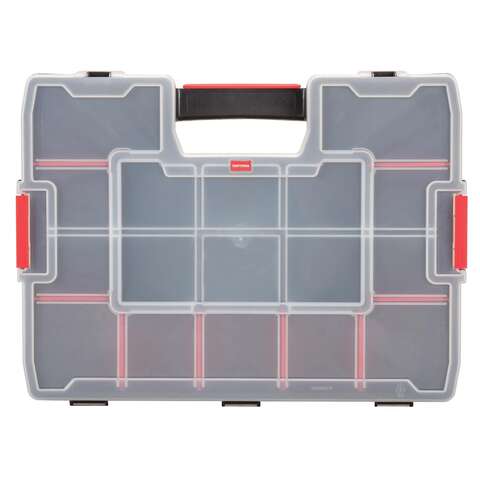 Craftsman 14.8 in. W X 2.71 in. H X 11.5 in. D Storage Organizer Plastic 14 compartments Black/Red