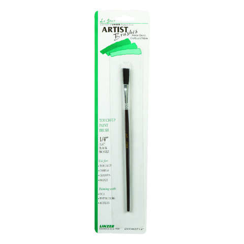 Linzer 1/4 in. Flat Touch-Up Paint Brush, Pack of 12