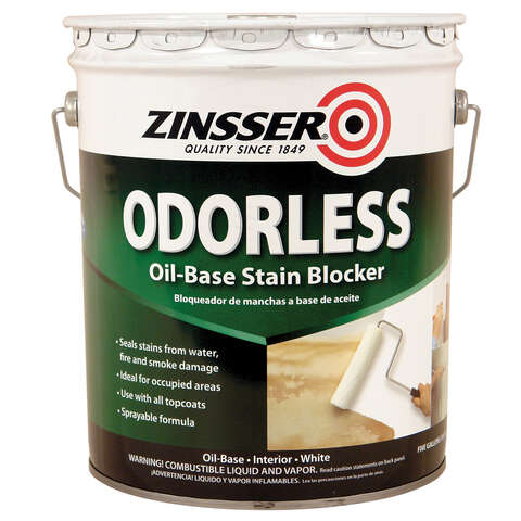 Zinsser White Flat Oil-Based Alkyd Stain Blocking Primer 5 gal