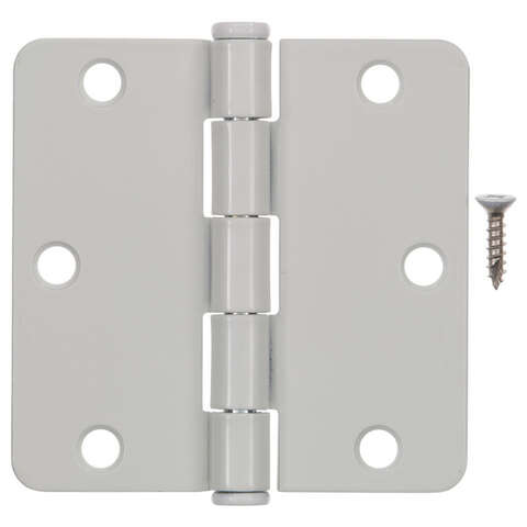 Ace 3-1/2 in. L White Residential Door Hinge 3 pk