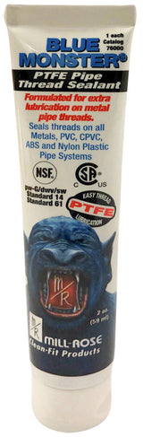 Mill Rose Blue Monster White Pipe Thread Sealant 2 oz