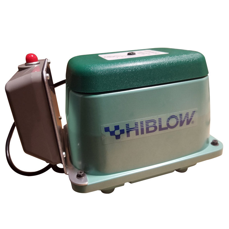 HIBLOW HP-80A Aluminum Linear Diaphragm AC Septic Air Pump with Alarm