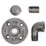 STZ Industries 3/8 in. FIP each X 3/8 in. D FIP Black Malleable Iron 3 in. L Pipe Hook