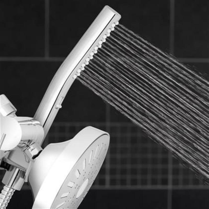 Waterpik BodyWand Spa System with PowerComb Chrome 7 settings Showerhead Combo 1.8 gpm