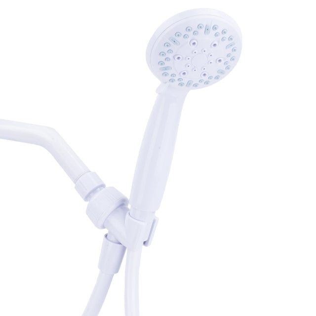 Homewerks White Plastic 3 settings Handheld Showerhead 1.8 gpm