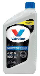 Valvoline 797974 Motor Oil, 5W-20, 1 qt Bottle, 6/PK, Pack of 6