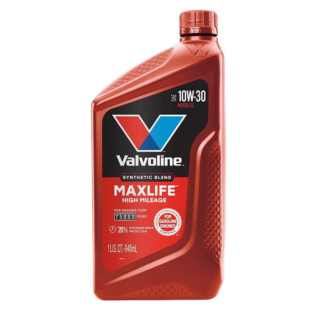 Valvoline 797976 Synthetic Blend Motor Oil, 10W-30, 1 qt, Bottle, Pack of 6