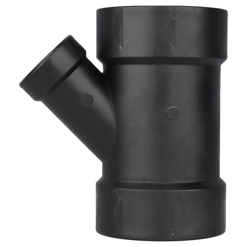 Charlotte Pipe 4 in. Hub X 4 in. D Hub ABS Wye