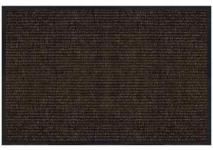 Multy Home 1005375 Non-Slip Utility Mat, 3 ft L, 2 ft W, Tri-Rib Pattern, Polypropylene Rug, Tan