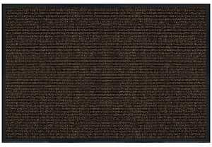 Multy Home Platinum MT1005379 Utility Floor Mat, 4 ft L, 3 ft W, Ribbed Pattern, Polypropylene Rug, Tan