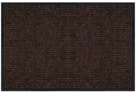 Multy Home Platinum MT1005379 Utility Floor Mat, 4 ft L, 3 ft W, Ribbed Pattern, Polypropylene Rug, Tan