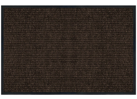 Multy Home 1005740US Floor Mat, 30 in L, 18 in W, Rectangular, Parquet Pattern, PET Surface, Cocoa