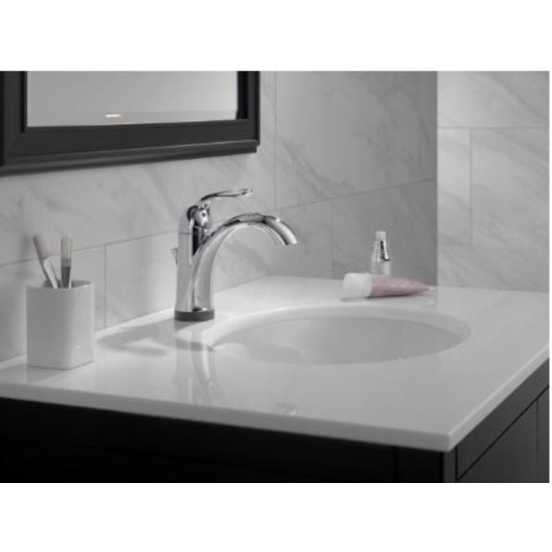 Delta Lahara Chrome Traditional Bathroom Faucet 4 in.