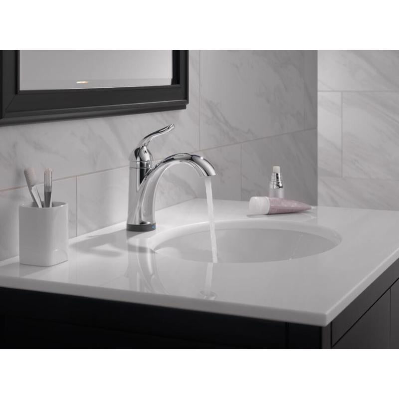 Delta Lahara Chrome Traditional Bathroom Faucet 4 in.