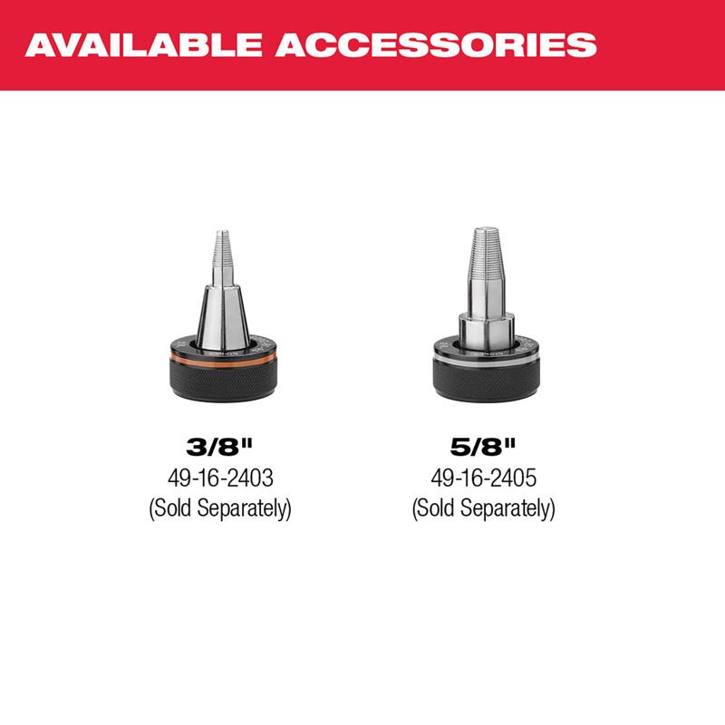 Milwaukee M12 1 in. Expansion PEX Tool Kit Black/Red 8 pc